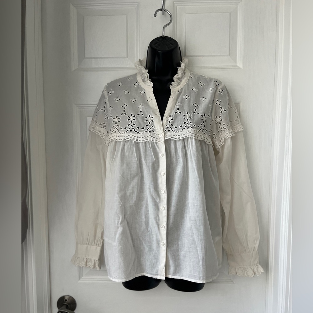 ba&sh Sarah Cotton Blouse size 4